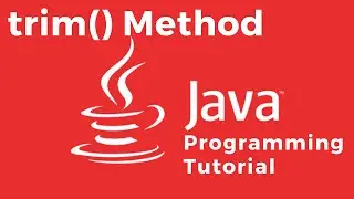 How to remove the leading and trailing whitespaces in a given String using the Java trim() method