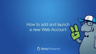 How to add and launch a new Web Account
