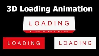 3D Loading Animation | Romin Computer | Mohammad Romin | CodeCanyon