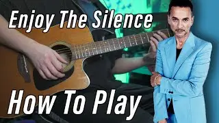Enjoy The Silence Guitar Lesson (Chords onscreen)