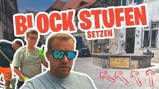 BLOCK STUFEN um ALTEN BRUNNEN setzen