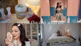 ASMR Spend The Day With Me | Vlog ♡ (christmas decor unboxing, grwm, date night & more)