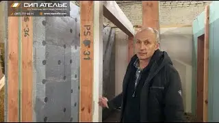 Гаражные ворота в доме из СИП панелей