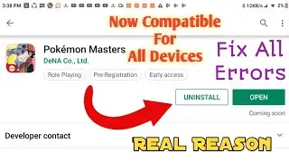 How To Fix Pokemon Masters Not Compatible Error In Android | All Errors Fixed | Compatible For All |