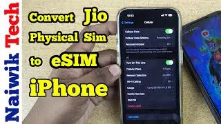 How to Convert Jio Physical sim to eSIM on iPhone