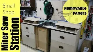 Small Shop Miter Saw Station - Woodworking