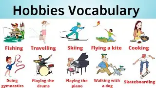 Hobbies Vocabulary with pictures | English practice 