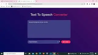 Text To Speech using Html ,Css and JavaScript