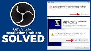 How to Fix A cabinet file necessary for installation cannot be trusted । OBS installation problem