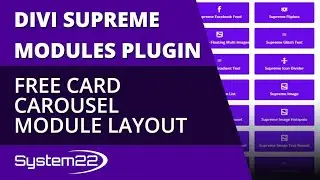 Divi Supreme Modules Free Card Carousel Module Layout 👍
