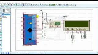 Proteus Simulation - STM32 BluePill with DHT11 sensor