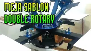 Modifikasi Meja Sablon Single Rotary menjadi Double Rotary
