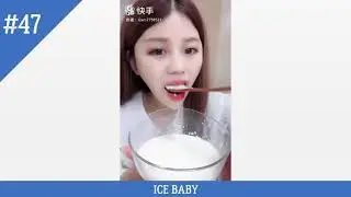 Замороженное сочное кунжутное молоко - АСМР. #47 ASMR (Frozen juicy sesame milk)