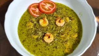 Hot Green Thai Prawns Curry Recipe | Prawns Curry cooked in coconut milk { Creamy curry