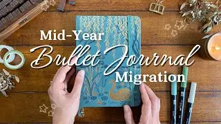 NEW BULLET JOURNAL SET UP 🦢 | 2025 Mid-Year Bullet Journal Spreads! Ft. Liene PixCut S1
