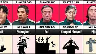 Squid Game All Players & Their Death Reasons I Season 1,2 and 3