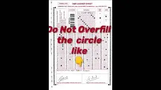 Instructions to fill OMR sheet for Ossc exam. #ossscexam