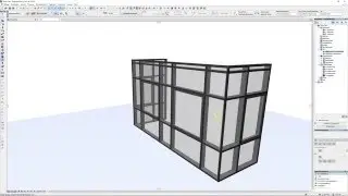 Archicad 19  Fassadenwerkzeug Glaserker seitlich bearbeiten Glaseck 1