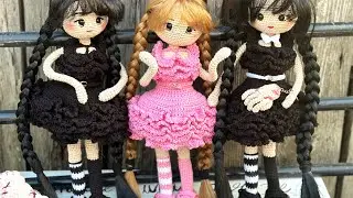 Rochie croșetată 6 pas cu pas #mmihacrochet #amigurumi #papusicrosetate #wednesdayaddams