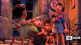 LUCA: Luca Fight Scene Disney - Movie Clip Disney + 4K