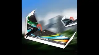Dancing Wings Hobby DW Upgraded Rainbow  1000mm Wingspan EPP Flying Wing RC Airplane KIT