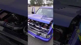 There's a rumble in the jungle courtesy of the Amtec Lubricants wide body Isuzu. 