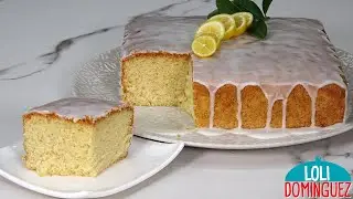 Easy lemon sponge cake, very fluffy, moist and with a glaze that makes it irresistible.