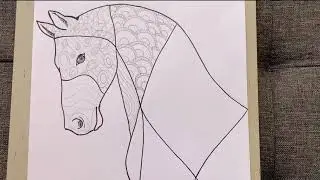 CABALLO DE PASO - ZENTANGLE