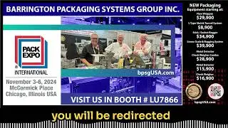 Be our guest at PackEXPO Booth LU7866 Barrington Packaging