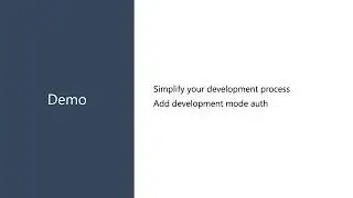 Demo: Implement Development Mode Security in ASP.NET Core