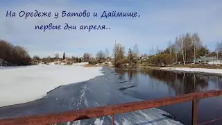 На Оредеже у Батово и Даймище, первые дни апреля...