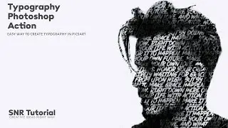 How to Make Typography Photoshop 2020 | Easy Way to Create Typography in Picsart 2020 | SNR Tutorial