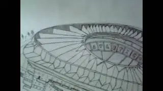 I drew the Wanda Metropolitano stadium