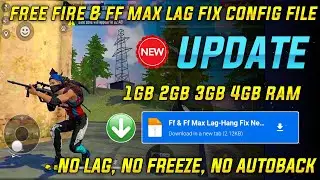 LAG FIX CONFIG FOR FREE FIRE & FF MAX ✅ || FREE FIRE LAG FIX CONFIG FOR LOW END DEVICE'S