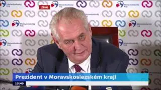 Miloš Zeman: Jsem prezident České republiky a mám rád českou vlajku