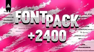 🔥FONT PACK +2400 FUENTES GRATIS [Free Font Pack]🔥//Cele Fernandez