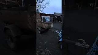 Прицеп САМОСВАЛ САМОДЕЛЬНЫЙ на минитрактор переломка 4×4