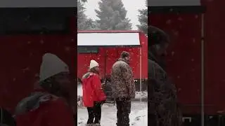 CARAVAN CAMPING DURING A SEVERE SNOW STORM