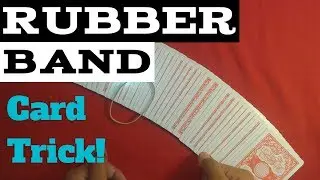 EASY RUBBER BAND CARD TRICK!(Harry Houdini)