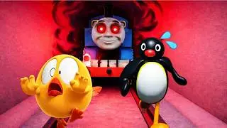 Chicky and Pingu Plays : EVIL THOMAS! ! Roblox Obby - Where's Chicky? ROBLOX