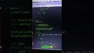 bingo game in c++ IDE dev c++