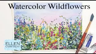 EASY Watercolor Wildflower Tutorial for Beginners!
