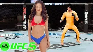UFC4 Bruce Lee vs Lana Rhoades EA Sports UFC 4  Super Battle