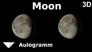 Moon 3D - Side by side - 4K