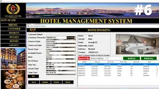 6/6 - Hotel management system project in python with source code | python project