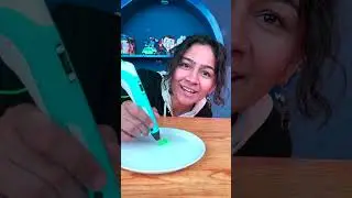 3D Pen on water? 😂😂😂 #3d #craft #diy