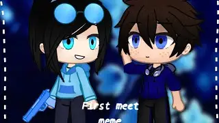 First meet meme Ninjago Jay and Nya