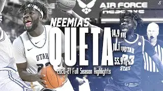 Neemias Queta Utah State 2020-21 Season Highlights | 14.9 PPG 10.1 RPG 55.9 FG%, 2x MWC DPOY! 