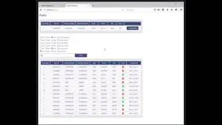 parts warehouse software / web application