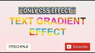 text gradient effect ।। css multi color text ।। stylish text with css ।। Best look forever